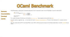 Desktop Screenshot of ocaml-benchmark.forge.ocamlcore.org